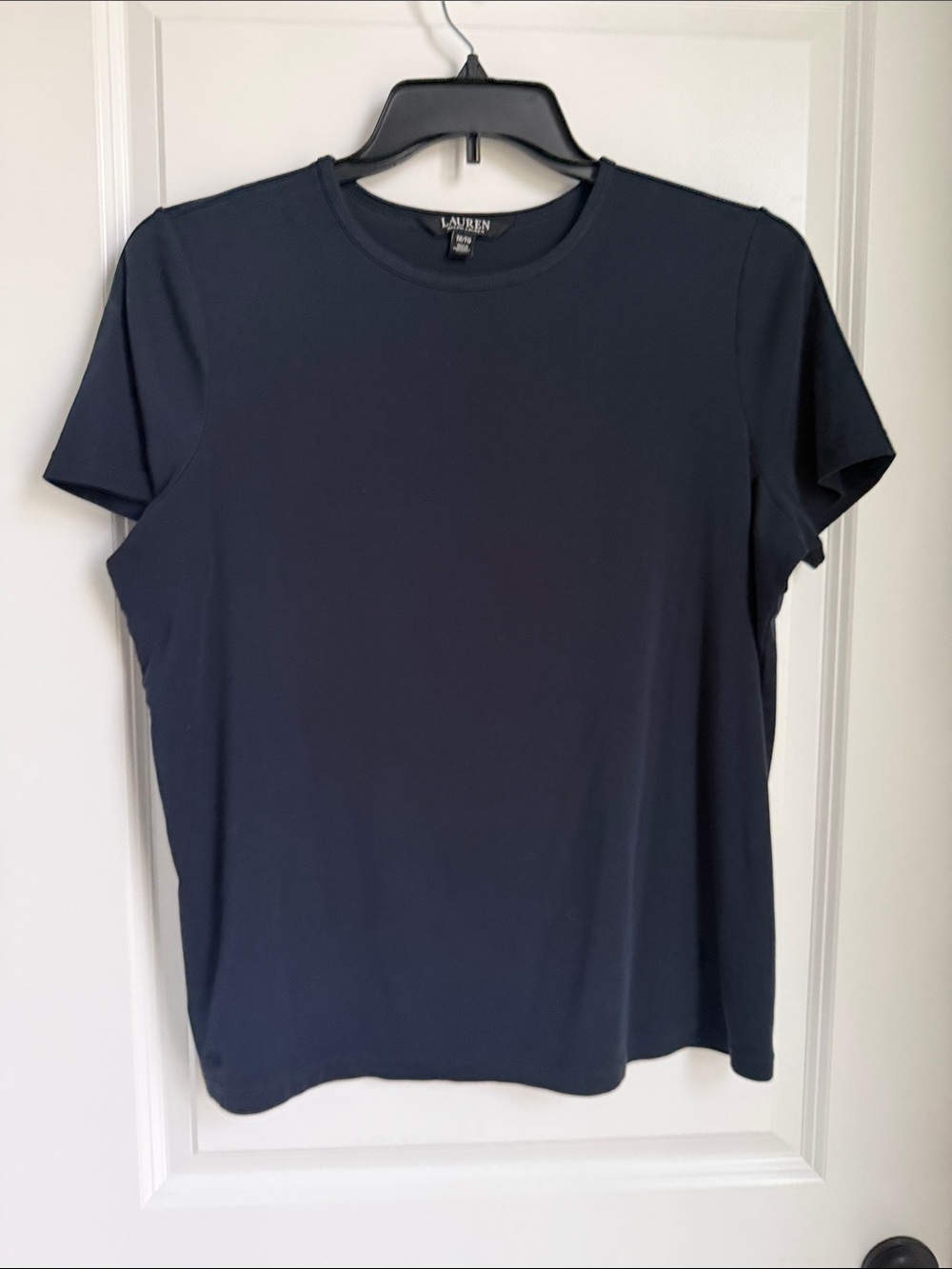 Lauren Ralph Lauren Navy Short-Sleeve Crewneck Tee
